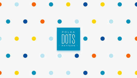 retro style colorful polka dos pattern wallpaper for wrapping paper vectorのイラスト素材