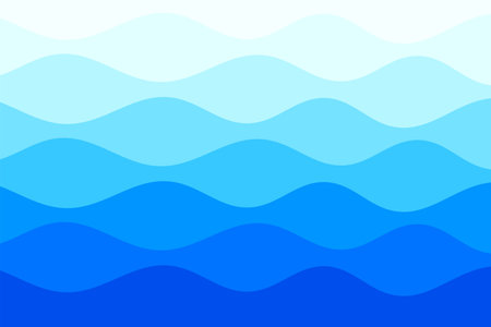 eye catching abstract flowing curvy blue banner design vector