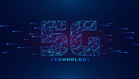 superspeed 5G fifth generation wireless technology background