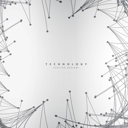 technology background with meshのイラスト素材