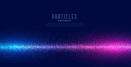 glowing particles in linear light technology backgroundのイラスト素材