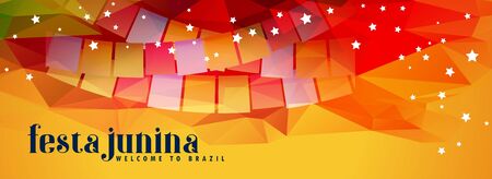 abstract festival festa junina bannerのイラスト素材