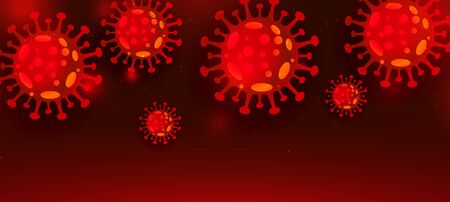 virus covid-19 coronavirus outbreal infection background conceptのイラスト素材