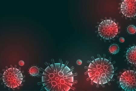 coronavirus covid-19 virus infection spread background designのイラスト素材