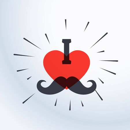 I love dad creative posterのイラスト素材