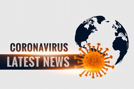 coronavirus covid19 latest stats and news backgroundのイラスト素材