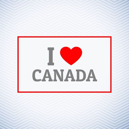 I love canada backgroundのイラスト素材