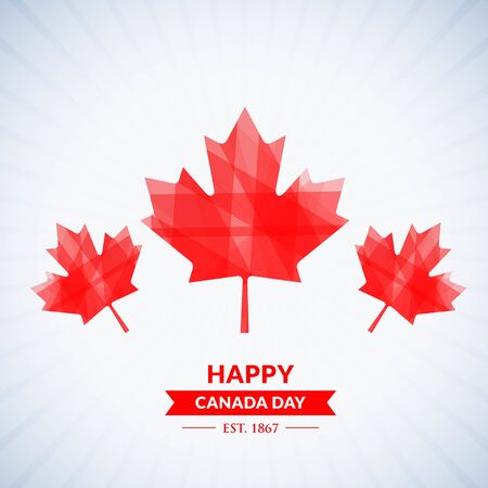 beautiful happy canada day backgroundのイラスト素材