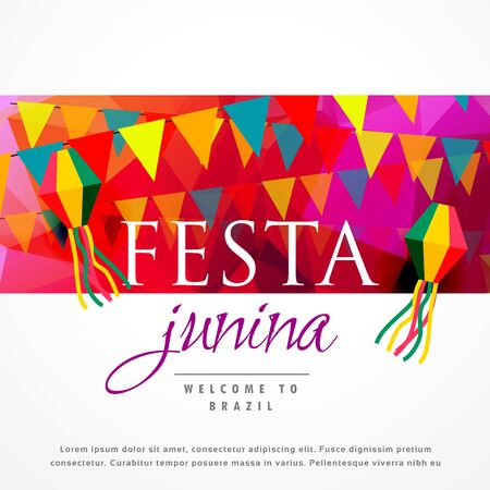 festa junina carnival background designのイラスト素材
