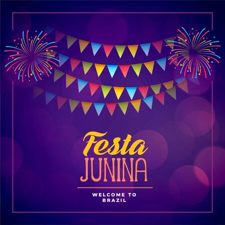 festa junina event celebration holiday backgroundのイラスト素材