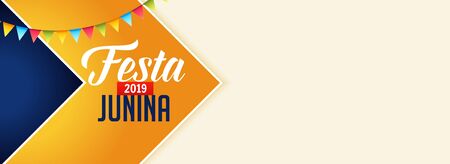 celebration banner for festa junina festivalのイラスト素材