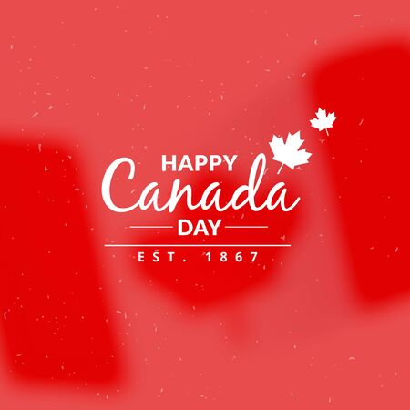 canada day greeting backgroundのイラスト素材