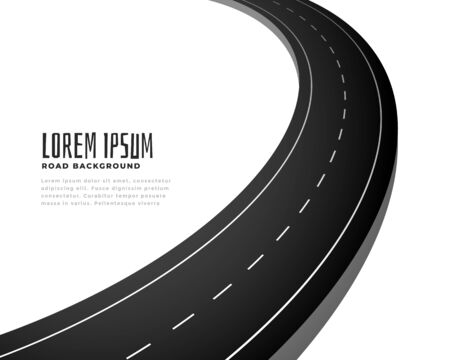 asphalt curve road track path background designのイラスト素材