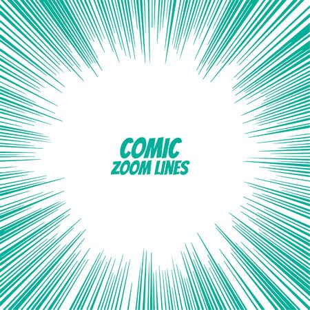 comic speed zoom lines backgroundのイラスト素材