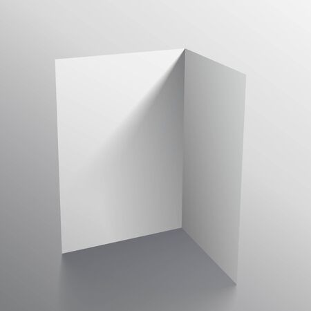 3d white black paper card mockupのイラスト素材