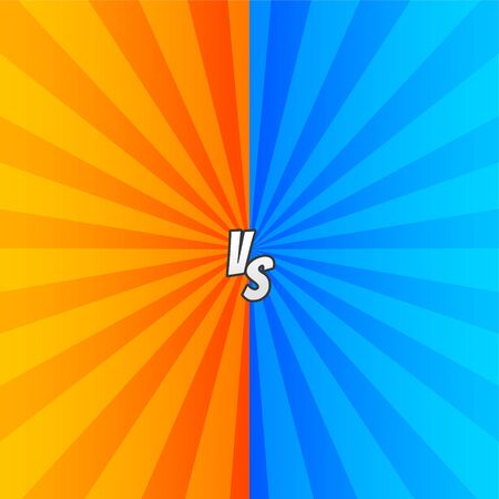 comic versus styl background with zoom raysのイラスト素材