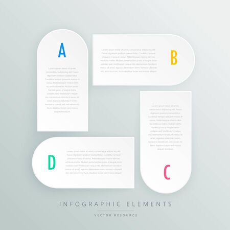 abstract modern steps option colorful infographic design bannerのイラスト素材