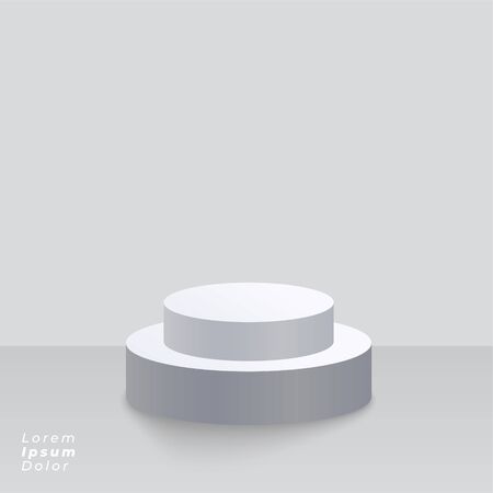 studio background with podium platformのイラスト素材