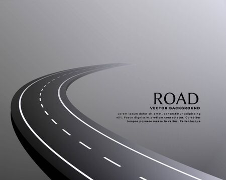 curved perspective road pathway backgroundのイラスト素材