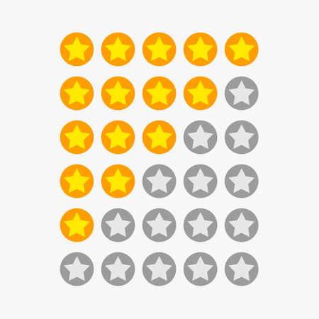 star ranking symbolsのイラスト素材
