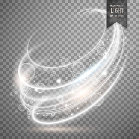 white transparent light effect vector backgroundのイラスト素材