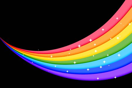 lovely rainbow colorful lines backgroundのイラスト素材