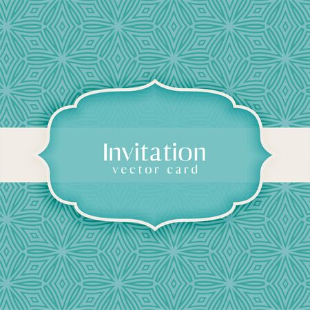 classic invtation vinitage decorative design blue backgroundのイラスト素材