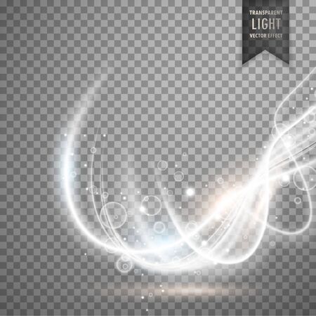 abstract transparent white light effect vector backgroundのイラスト素材