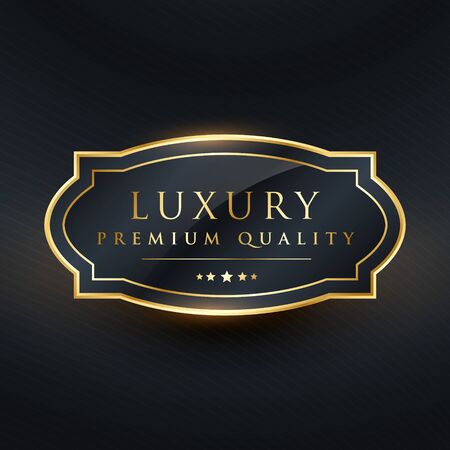 luxury premium quality vector label designのイラスト素材