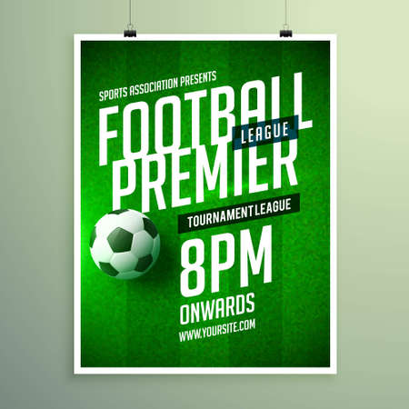 soccer league sports event flyer designのイラスト素材