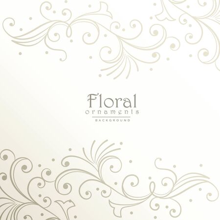 elegant floral decoration background designのイラスト素材