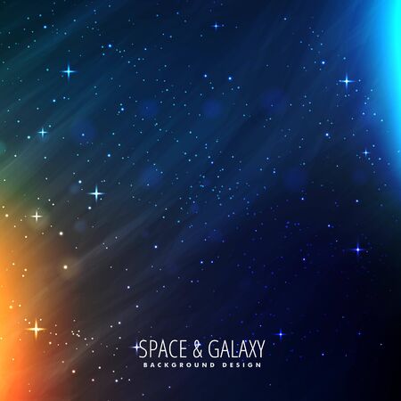 abstract colorful beautiful universe stars galaxy backgroundのイラスト素材