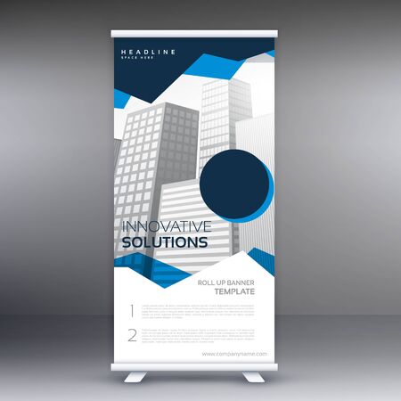 abstract professional corporate business roll up banner design illustrationのイラスト素材
