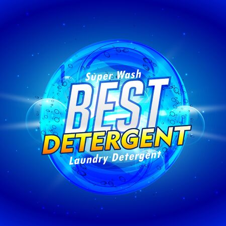 laundry detergent product packaging concept vector designのイラスト素材