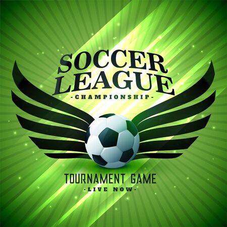 soccer football stylish green backgroundのイラスト素材