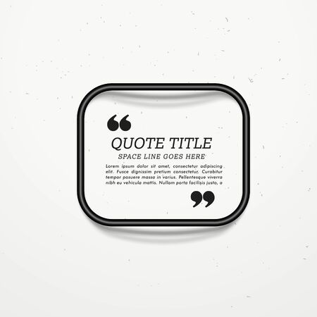 quotation frame box for your messageのイラスト素材