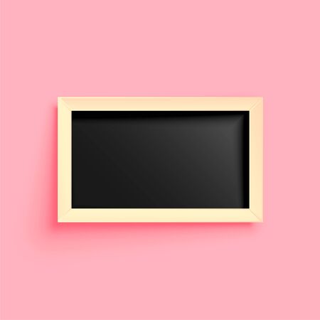 trendy empty wooden frame designのイラスト素材
