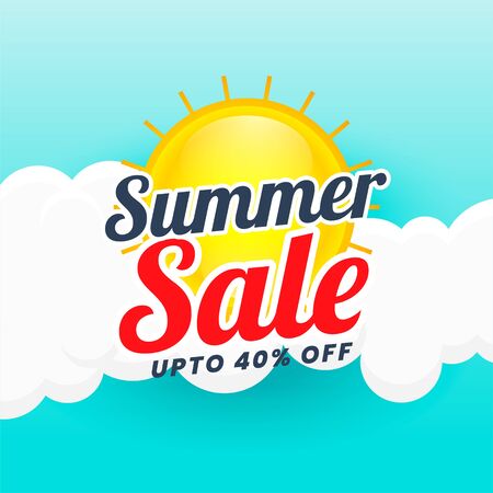 summer sale banner design backgroundのイラスト素材