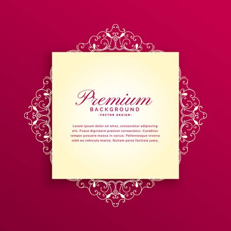 floral decoration invitation card designのイラスト素材