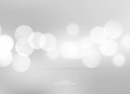 elegant white lights bokeh backgroundのイラスト素材
