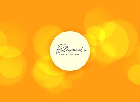orange background with blurred bokeh lightsのイラスト素材