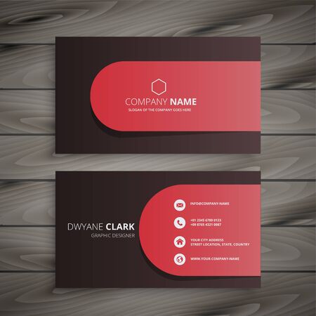 clean professional business card designのイラスト素材