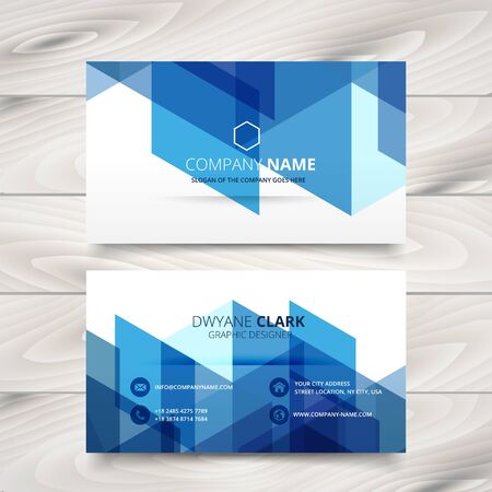 abstract modern business card illustration design template design illustrationのイラスト素材