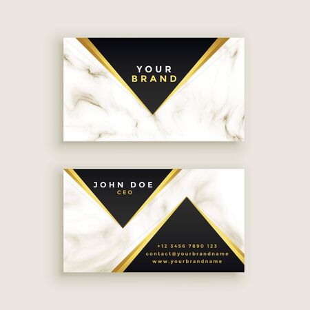 modern premium marble business card designのイラスト素材