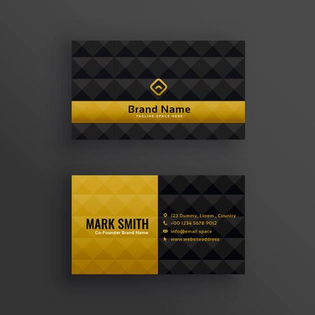 premium luxury business card design with diamond patternのイラスト素材
