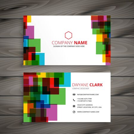 abstract modern business card illustration design template design illustrationのイラスト素材