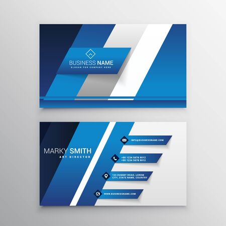 abstract modern business card illustration design template design illustrationのイラスト素材
