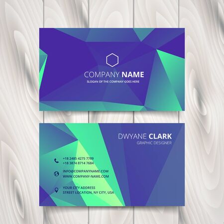 abstract modern business card illustration design template design illustrationのイラスト素材