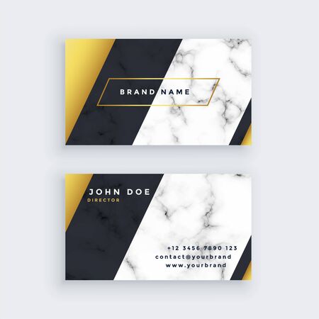 premium marble business card designのイラスト素材