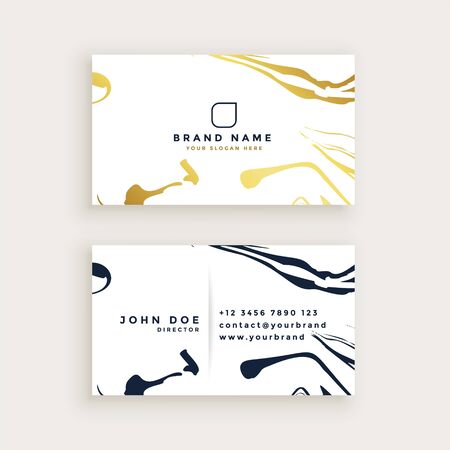 minimal style business card designのイラスト素材